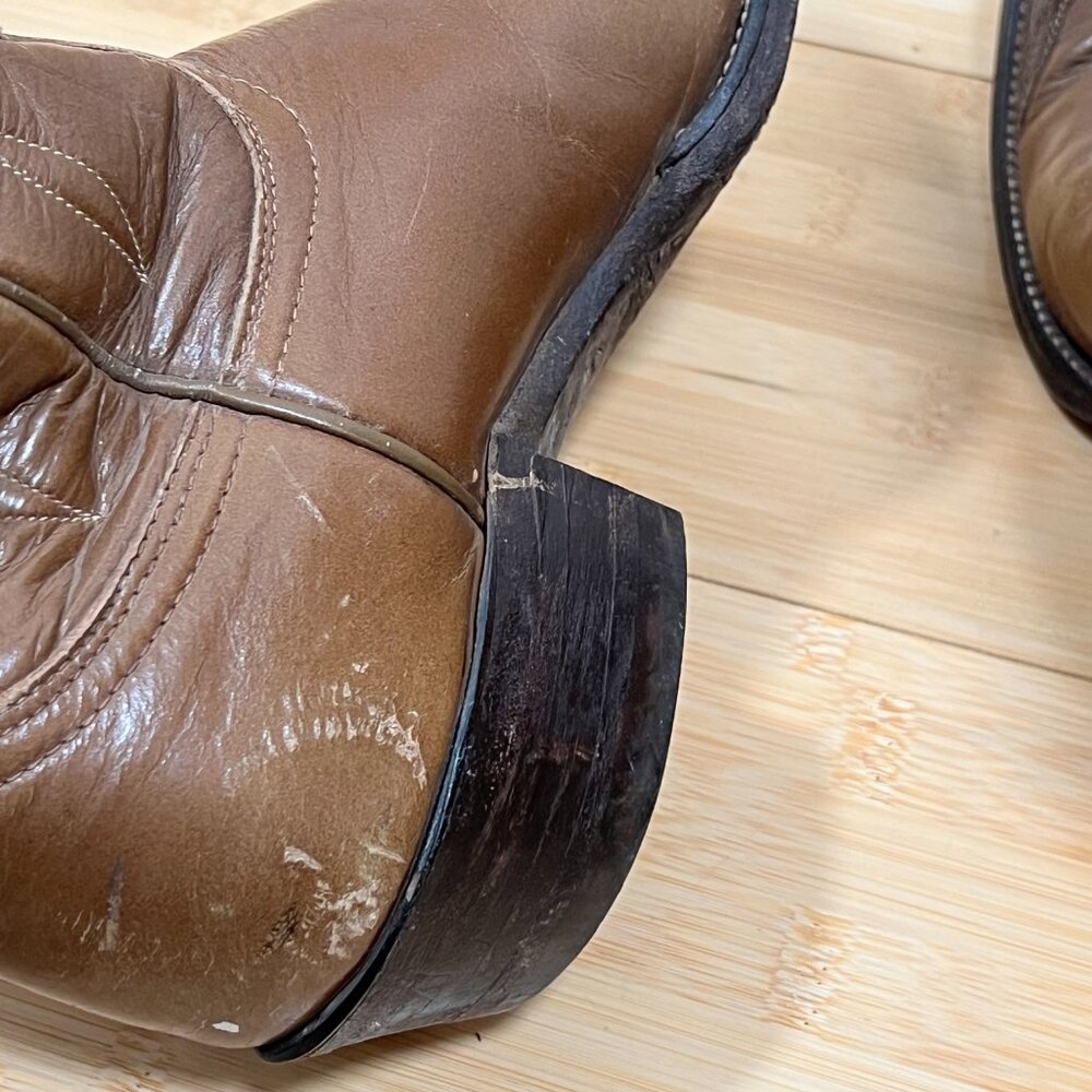Vintage Tony Lama Black Label pre 1970 Boots Womens Size 7A - Picture 11 of 16